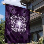 New Zealand Matariki Waipunarangi Garden Flag Maori Moko Purple Galaxy