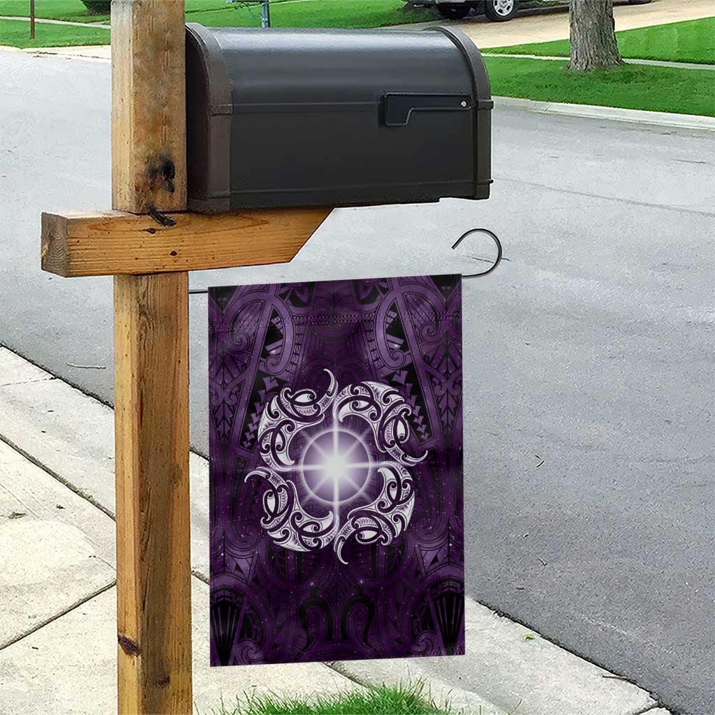 New Zealand Matariki Waipunarangi Garden Flag Maori Moko Purple Galaxy