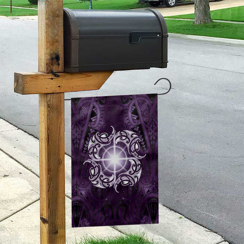 New Zealand Matariki Waipunarangi Garden Flag Maori Moko Purple Galaxy