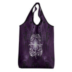 New Zealand Matariki Waipunarangi Grocery Bag Maori Moko Purple Galaxy