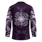 New Zealand Matariki Waipunarangi Hockey Jersey Maori Moko Purple Galaxy