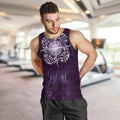 New Zealand Matariki Waipunarangi Men Tank Top Maori Moko Purple Galaxy