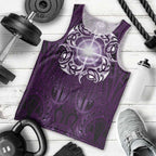 New Zealand Matariki Waipunarangi Men Tank Top Maori Moko Purple Galaxy