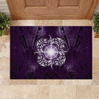 New Zealand Matariki Waipunarangi Rubber Doormat Maori Moko Purple Galaxy