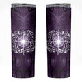 New Zealand Matariki Waipunarangi Skinny Tumbler Maori Moko Purple Galaxy