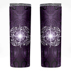 New Zealand Matariki Waipunarangi Skinny Tumbler Maori Moko Purple Galaxy