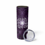 New Zealand Matariki Waipunarangi Skinny Tumbler Maori Moko Purple Galaxy