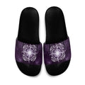 New Zealand Matariki Waipunarangi Slide Sandals Maori Moko Purple Galaxy
