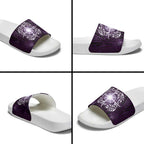 New Zealand Matariki Waipunarangi Slide Sandals Maori Moko Purple Galaxy