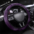 New Zealand Matariki Waipunarangi Steering Wheel Cover Maori Moko Purple Galaxy