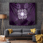 New Zealand Matariki Waipunarangi Tapestry Maori Moko Purple Galaxy