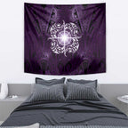 New Zealand Matariki Waipunarangi Tapestry Maori Moko Purple Galaxy