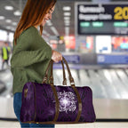 New Zealand Matariki Waipunarangi Travel Bag Maori Moko Purple Galaxy