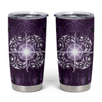 New Zealand Matariki Waipunarangi Tumbler Cup Maori Moko Purple Galaxy