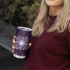 New Zealand Matariki Waipunarangi Tumbler Cup Maori Moko Purple Galaxy