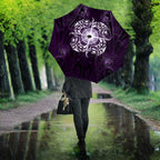 New Zealand Matariki Waipunarangi Umbrella Maori Moko Purple Galaxy