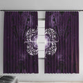 New Zealand Matariki Waipunarangi Window Curtain Maori Moko Purple Galaxy
