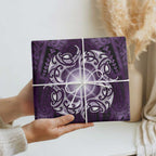 New Zealand Matariki Waipunarangi Wrapping Paper Maori Moko Purple Galaxy
