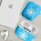 New Zealand Matariki Waiti AirPods Case Maori Moko Cyan Galaxy