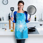 New Zealand Matariki Waiti Apron Maori Moko Cyan Galaxy