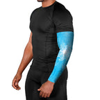 New Zealand Matariki Waiti Arm Sleeves Maori Moko Cyan Galaxy
