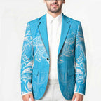 New Zealand Matariki Waiti Blazer Maori Moko Cyan Galaxy