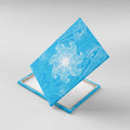 New Zealand Matariki Waiti Canvas Wall Art Maori Moko Cyan Galaxy