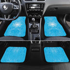 New Zealand Matariki Waiti Car Mats Maori Moko Cyan Galaxy