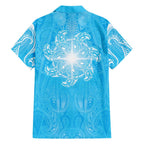 New Zealand Matariki Waiti Family Matching Long Sleeve Bodycon Dress and Hawaiian Shirt Maori Moko Cyan Galaxy