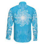 New Zealand Matariki Waiti Family Matching Mermaid Dress and Hawaiian Shirt Maori Moko Cyan Galaxy
