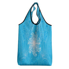 New Zealand Matariki Waiti Grocery Bag Maori Moko Cyan Galaxy