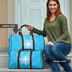 New Zealand Matariki Waiti Travel Bag Maori Moko Cyan Galaxy