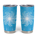 New Zealand Matariki Waiti Tumbler Cup Maori Moko Cyan Galaxy