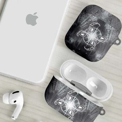 New Zealand Matariki Ururangi AirPods Case Maori Moko Grey Galaxy