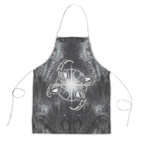 New Zealand Matariki Ururangi Apron Maori Moko Grey Galaxy
