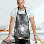 New Zealand Matariki Ururangi Apron Maori Moko Grey Galaxy
