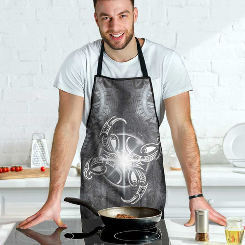 New Zealand Matariki Ururangi Apron Maori Moko Grey Galaxy