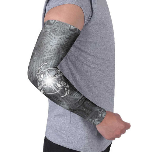 New Zealand Matariki Ururangi Arm Sleeves Maori Moko Grey Galaxy