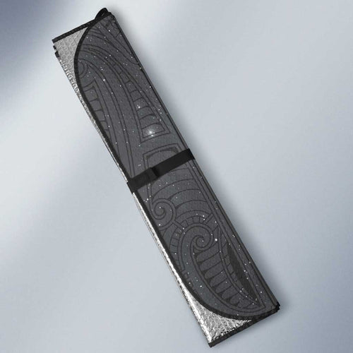 New Zealand Matariki Ururangi Auto Sun Shade Maori Moko Grey Galaxy