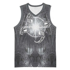New Zealand Matariki Ururangi Basketball Jersey Maori Moko Grey Galaxy