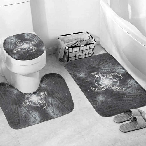 New Zealand Matariki Ururangi Bathroom Set Maori Moko Grey Galaxy