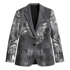New Zealand Matariki Ururangi Blazer Maori Moko Grey Galaxy