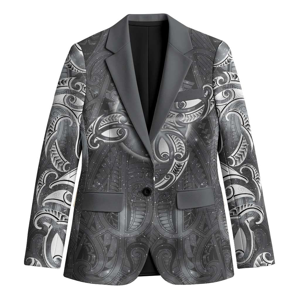 New Zealand Matariki Ururangi Blazer Maori Moko Grey Galaxy