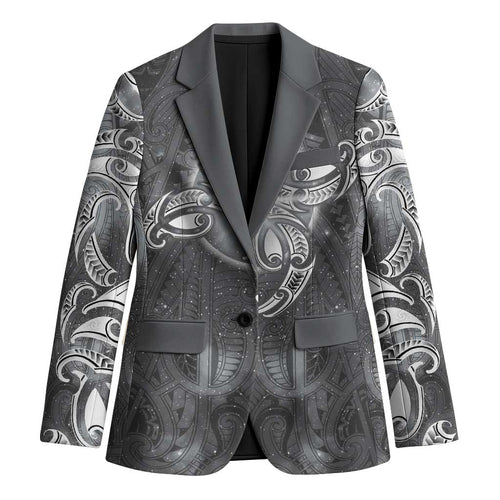 New Zealand Matariki Ururangi Blazer Maori Moko Grey Galaxy