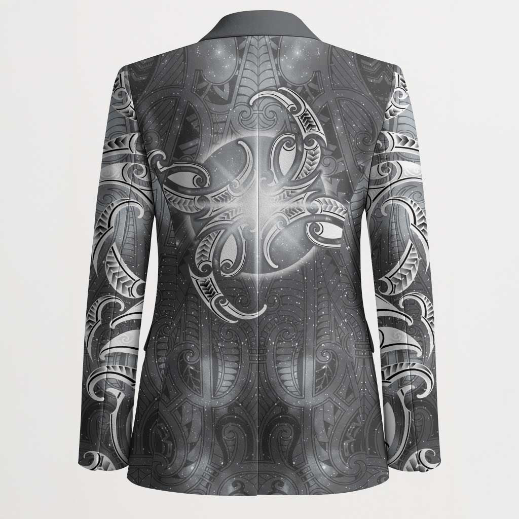 New Zealand Matariki Ururangi Blazer Maori Moko Grey Galaxy