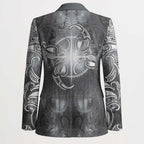 New Zealand Matariki Ururangi Blazer Maori Moko Grey Galaxy