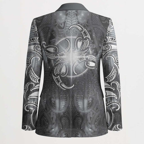New Zealand Matariki Ururangi Blazer Maori Moko Grey Galaxy