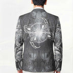 New Zealand Matariki Ururangi Blazer Maori Moko Grey Galaxy