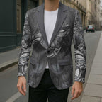 New Zealand Matariki Ururangi Blazer Maori Moko Grey Galaxy