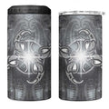 New Zealand Matariki Ururangi 4 in 1 Can Cooler Tumbler Maori Moko Grey Galaxy
